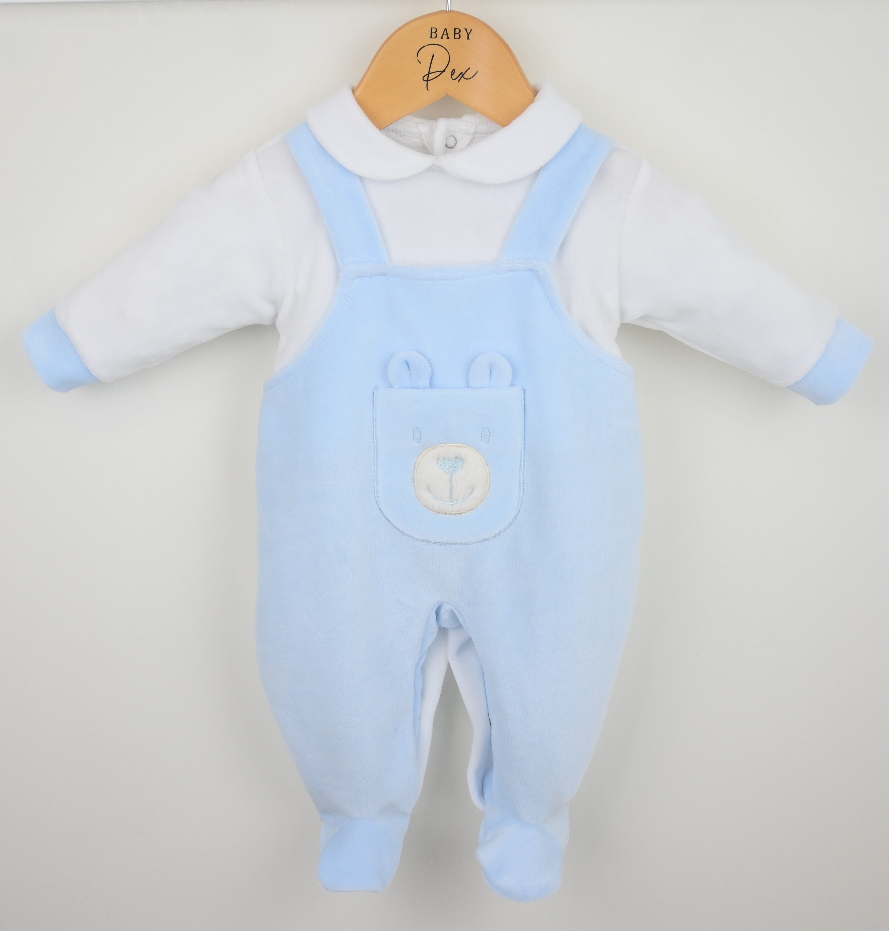 Baby Bear Sleepsuit in Blue