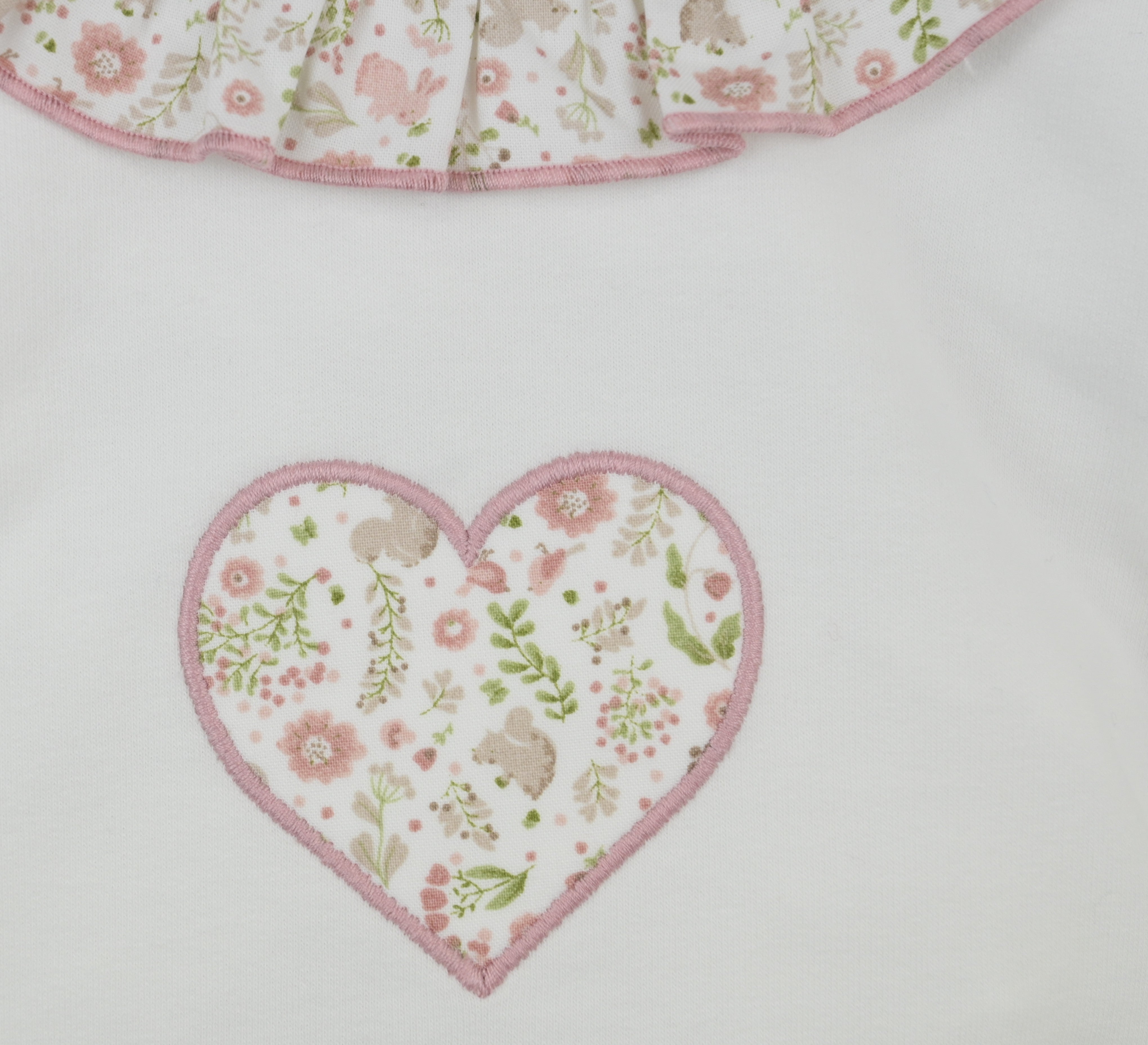 Baby Girl Ivory Floral 2 Piece Outfit