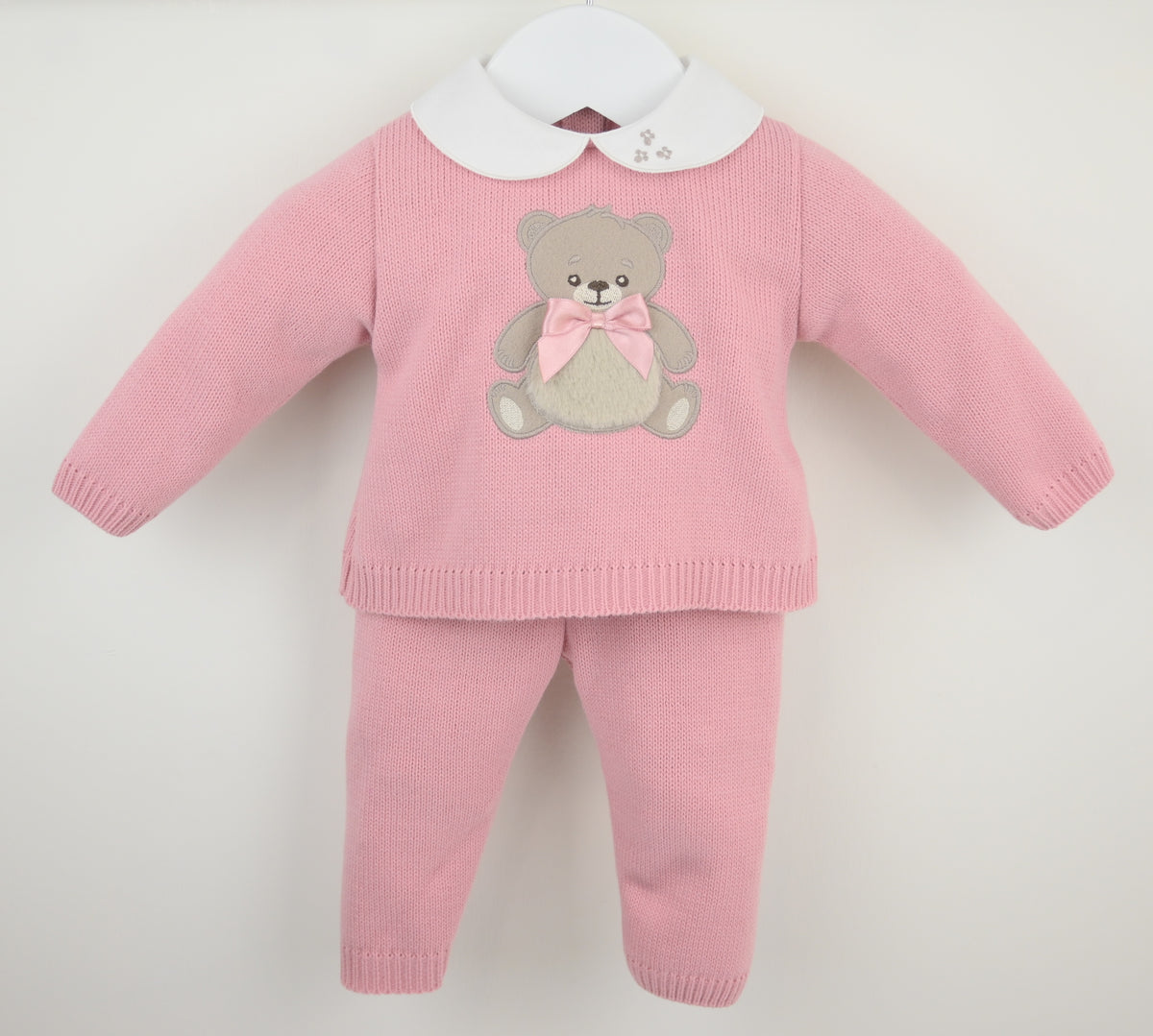 Baby Girl Teddy Outfit Dusky Pink