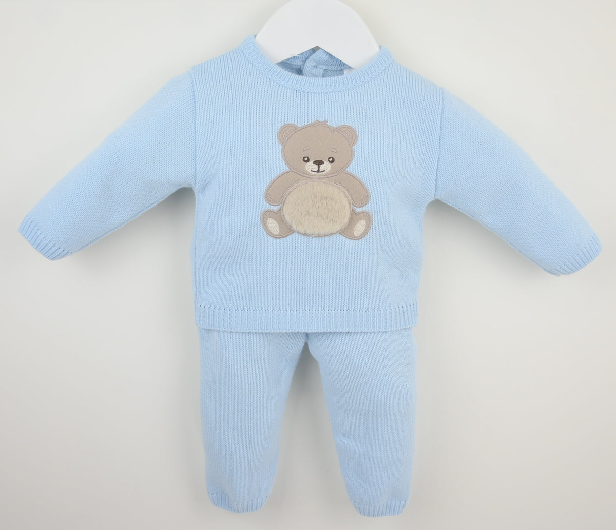 Baby Boy Blue Teddy Outfit