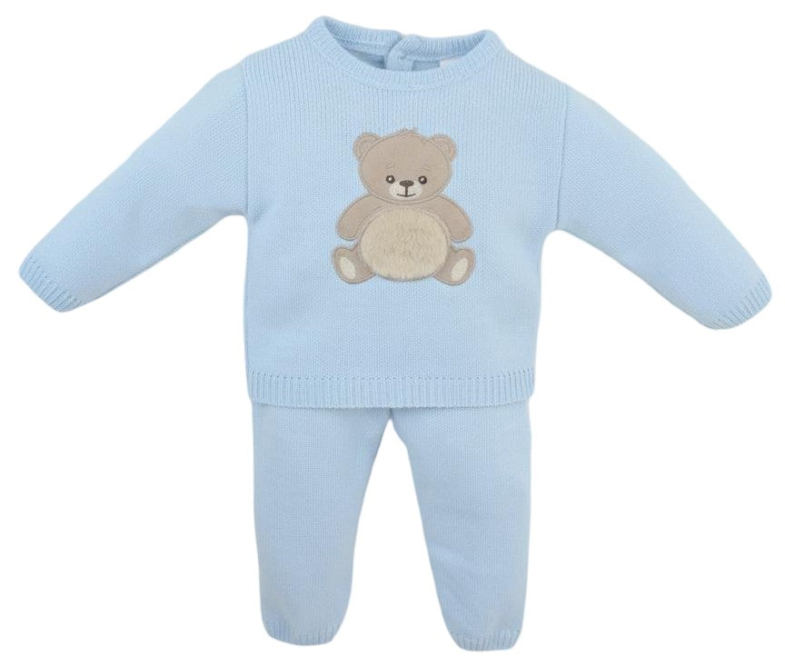 Baby Boy Blue Teddy Outfit
