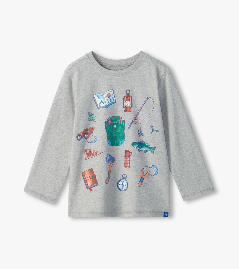Hatley Boys Backpackers Long Sleeve Top