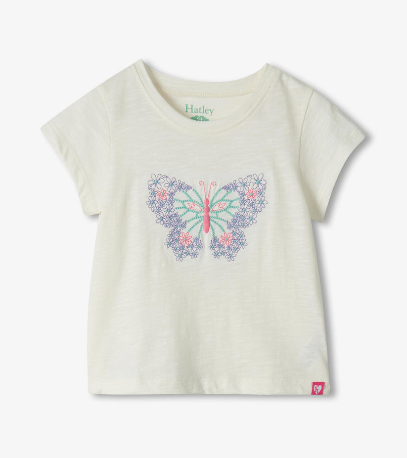 Hatley Baby Girl Butterfly Tee & Leggings Set