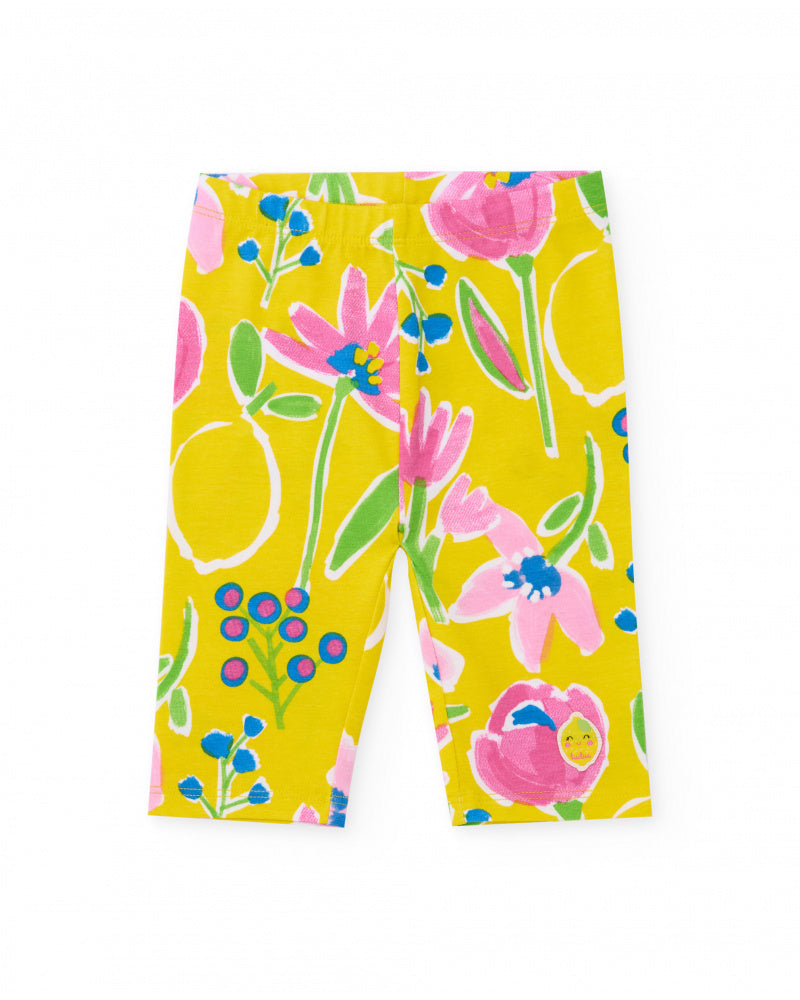 Tuc Tuc Girls Lemon and Pink Legging Set