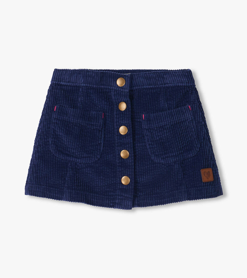 Hatley Girls Navy Cord Skirt