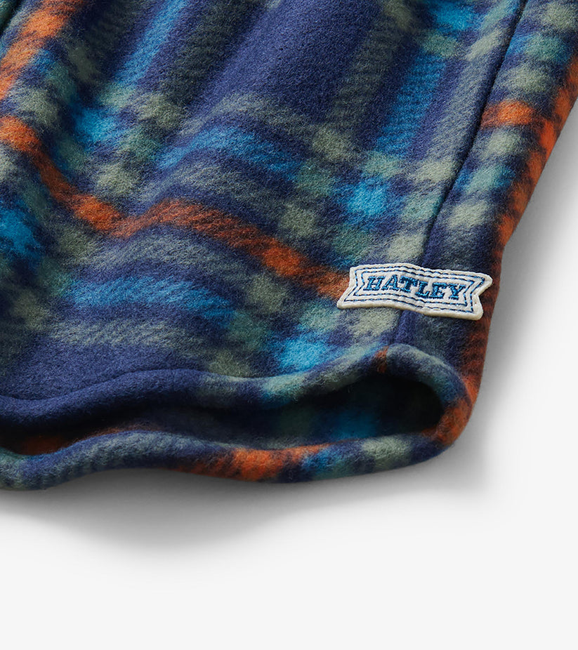 Hatley Boys Plaid Fleece Shirt