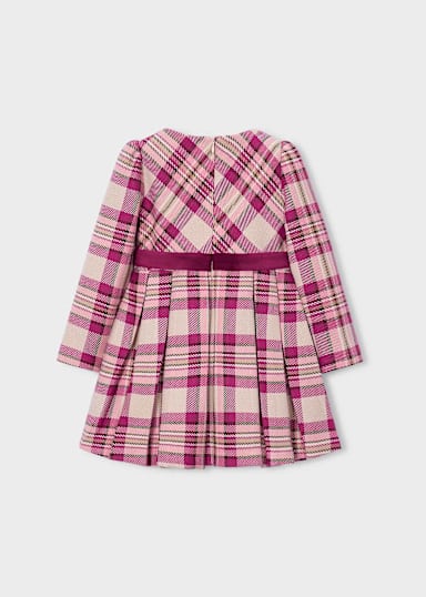 Mayoral Girls Raspberry Check Dress