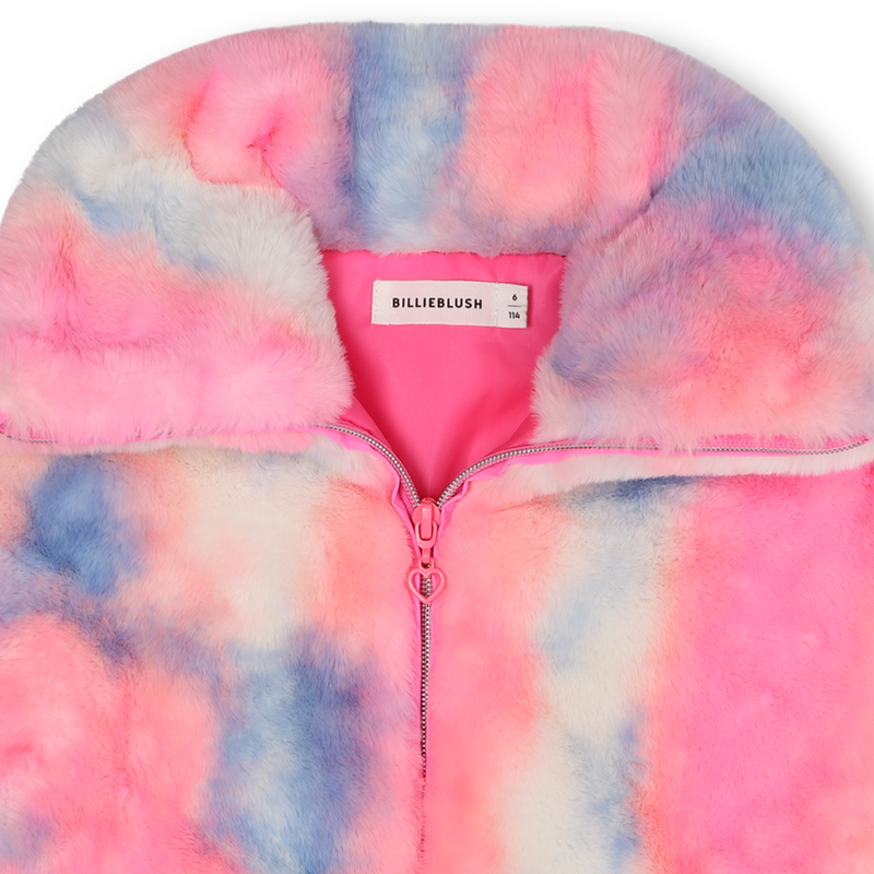 Billieblush Pink Plush Faux Fur Jacket