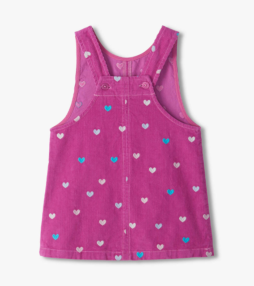 Hatley Younger Girls Rose Violet Pinafore Outfit