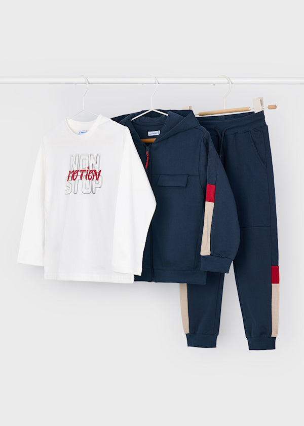 Mayoral Boys Navy 3 Piece Tracksuit