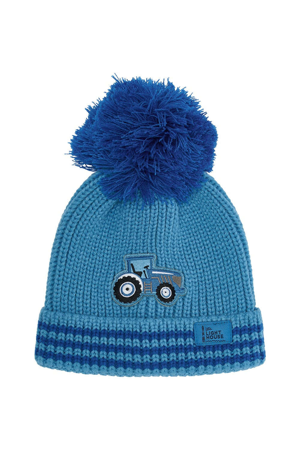 Lighthouse Blue Tractor Bobbie Hat