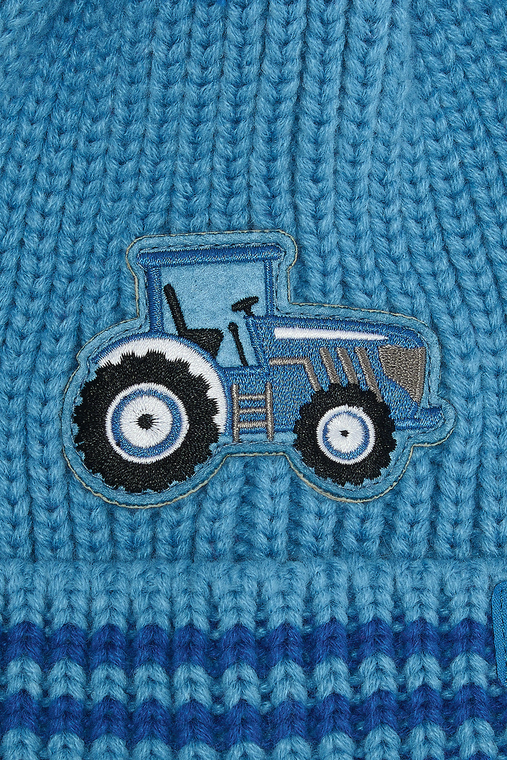 Lighthouse Blue Tractor Bobbie Hat