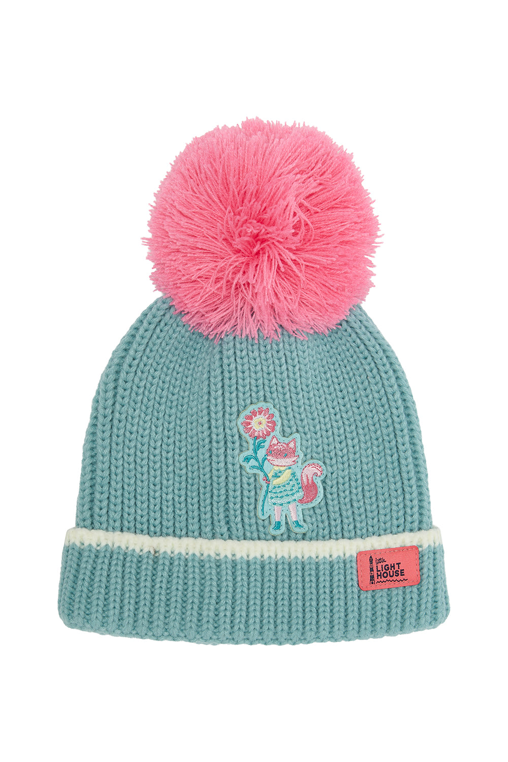 Lighthouse Teal Fox Bobbie Hat