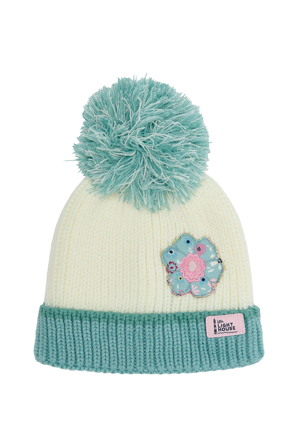Lighthouse Teal Floral Bobbie Hat