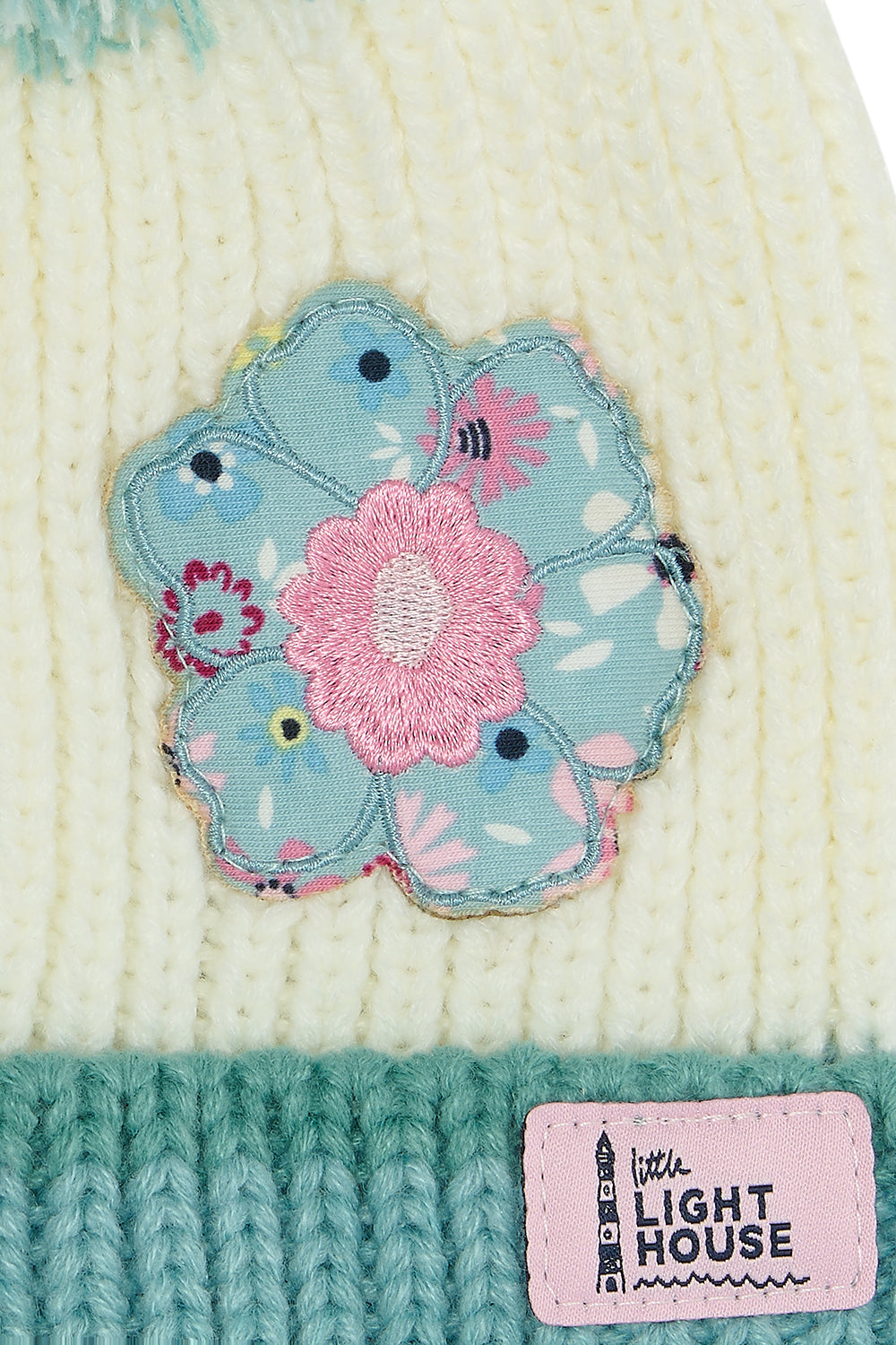 Lighthouse Teal Floral Bobbie Hat