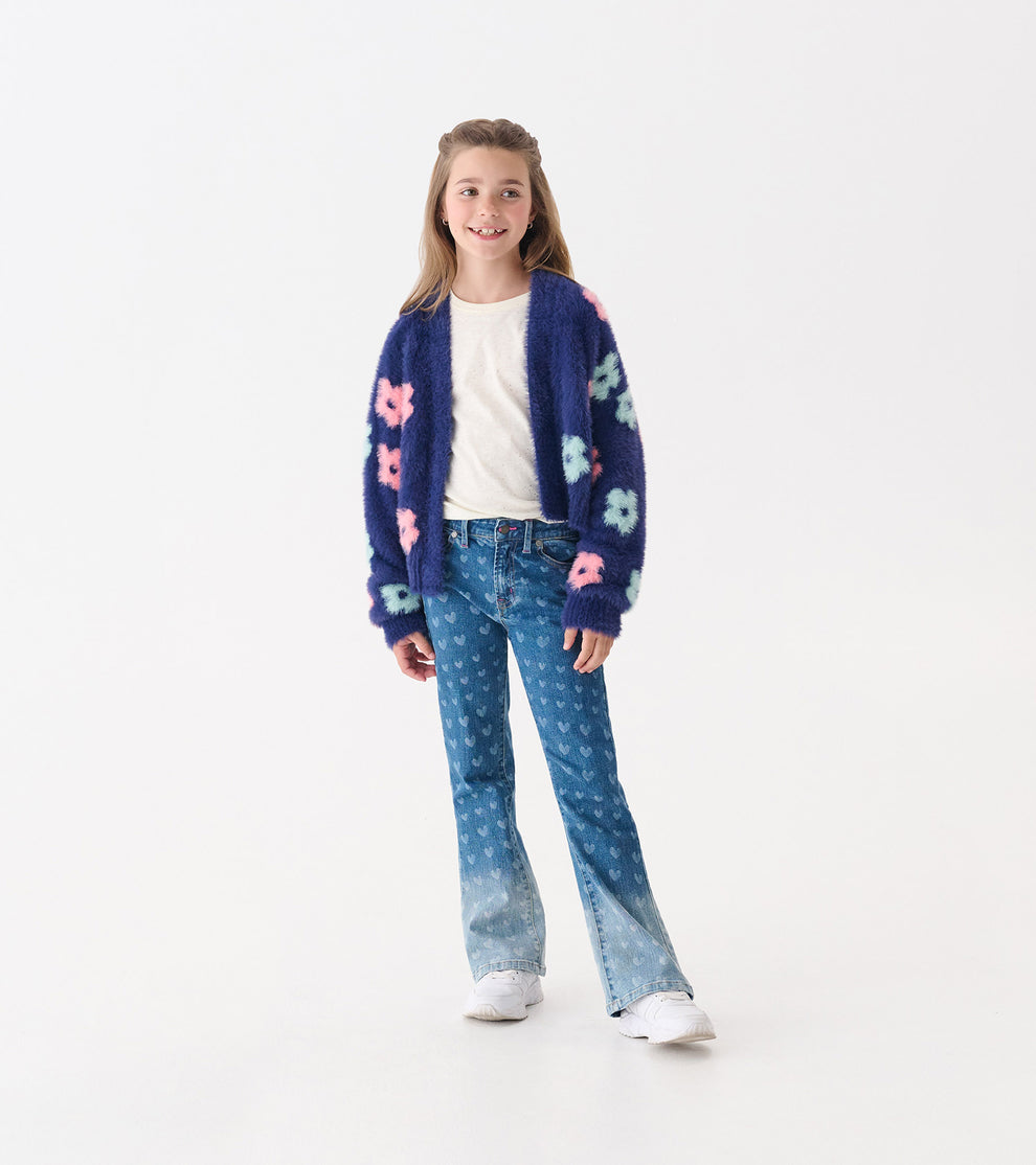 Hatley Girls Heart Flare Jeans