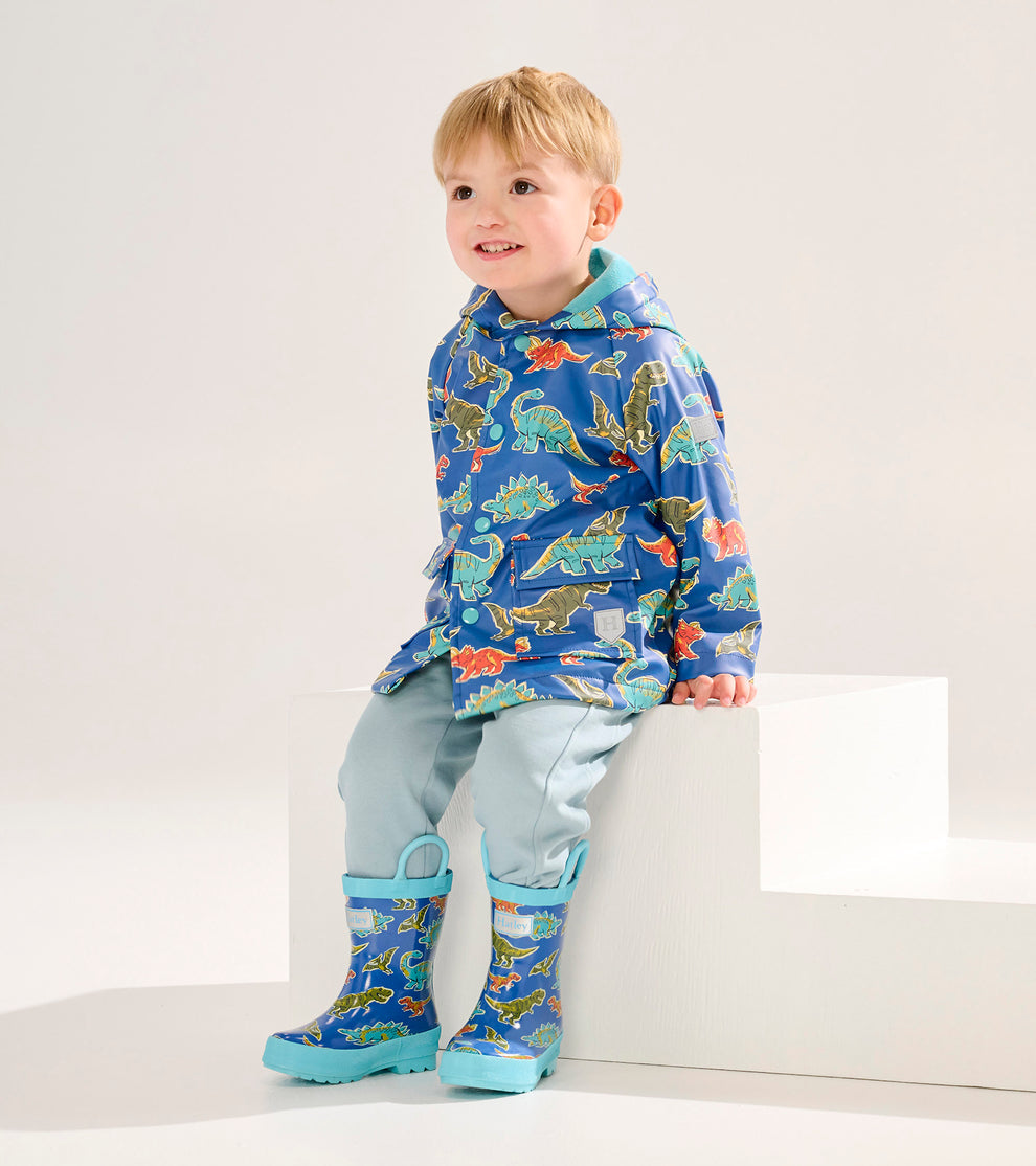 Hatley Younger Boys Dino Raincoat