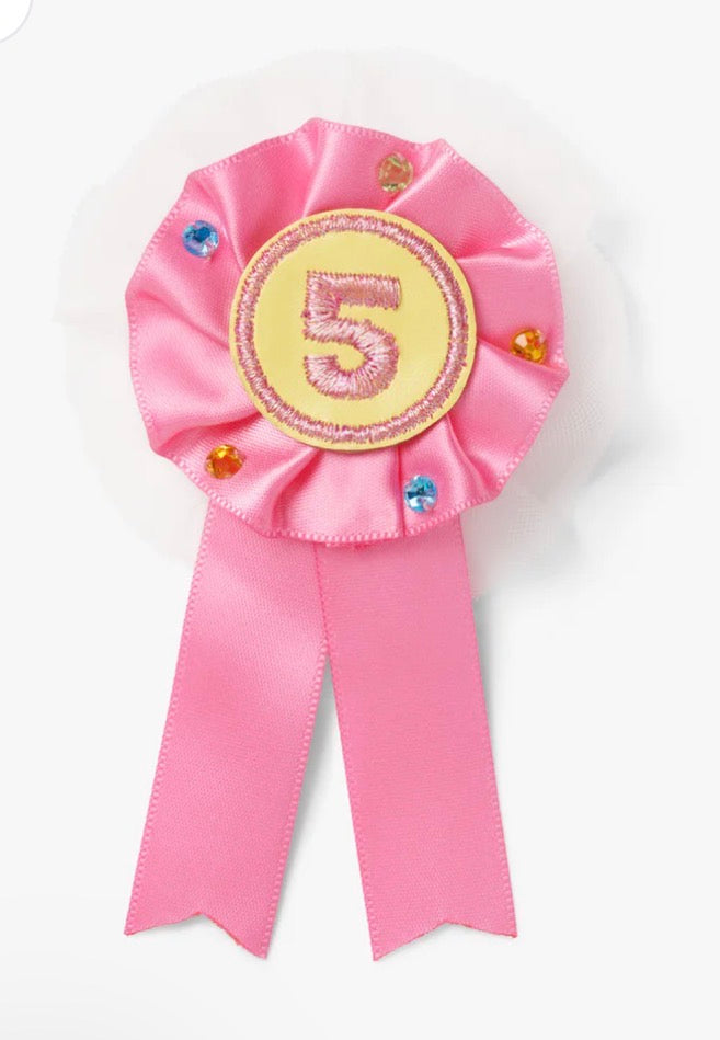 Stych Accessories Number 5 Birthday Gem Rosette