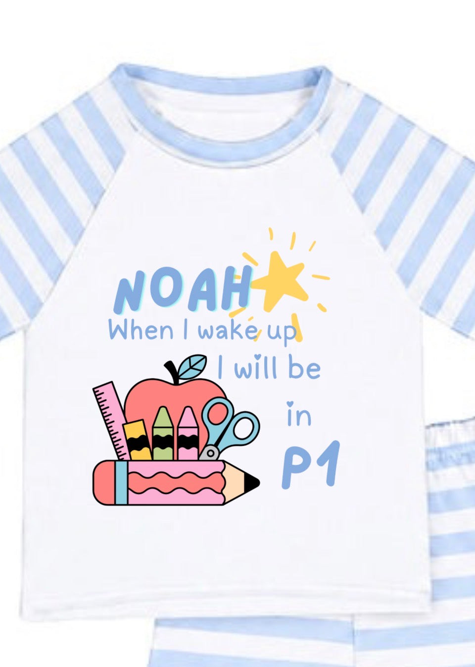 Back to School PJ’s-Choose Pink or Blue!