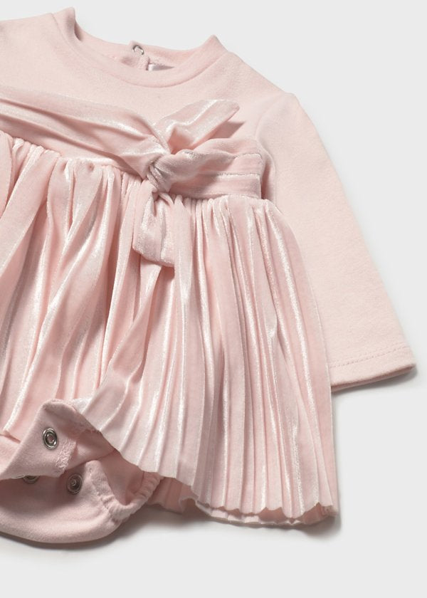 Mayoral Baby Girls Pink Velour Dress