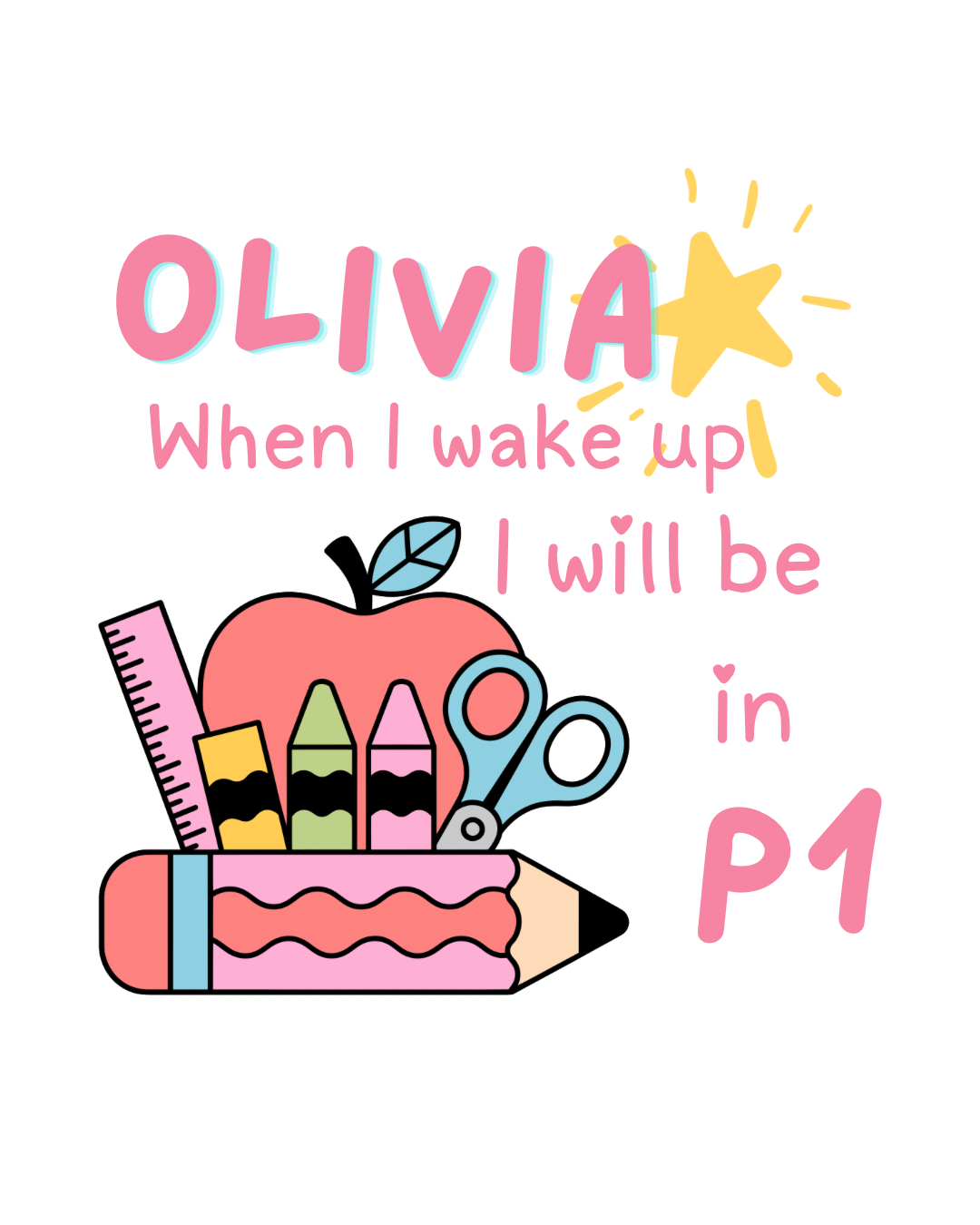 Back to School PJ’s-Choose Pink or Blue!