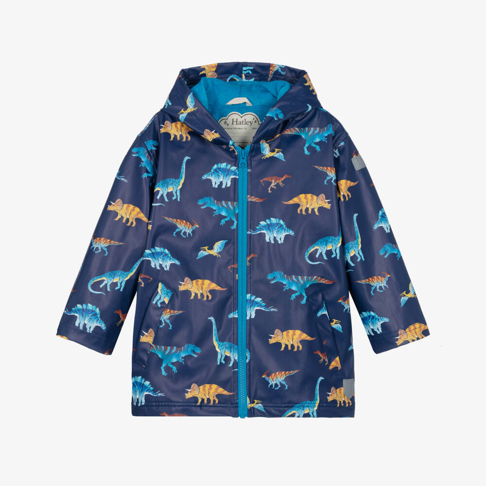 Hatley Boys Navy Dino Coat