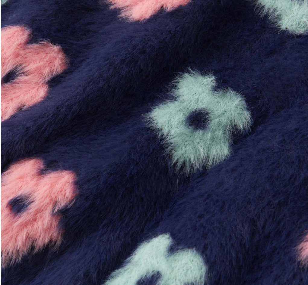 Hatley Girls Navy Floral Cardigan