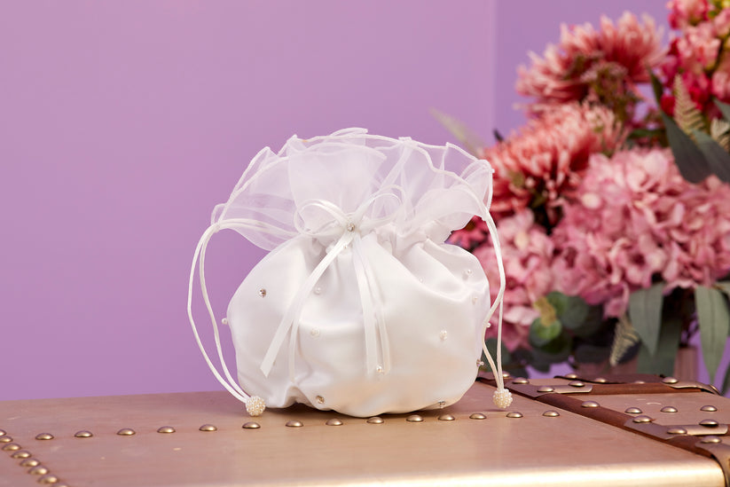 Athena White Communion Bag