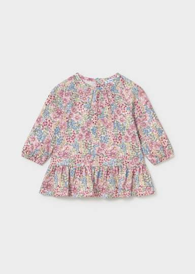Mayoral Younger Girl Mauve Floral Dress
