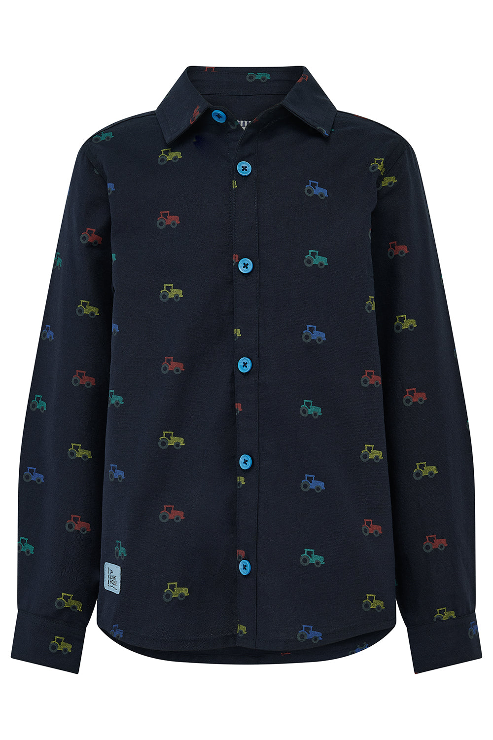 Lighthouse Charlie Navy Tractor Shirt