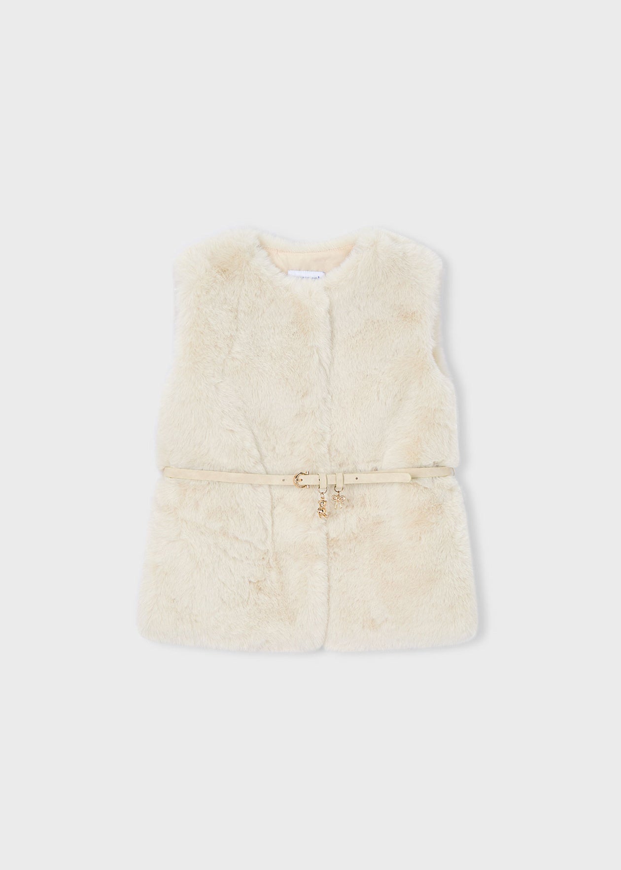 Mayoral Faux Fur Gilet With Belt 4315 093