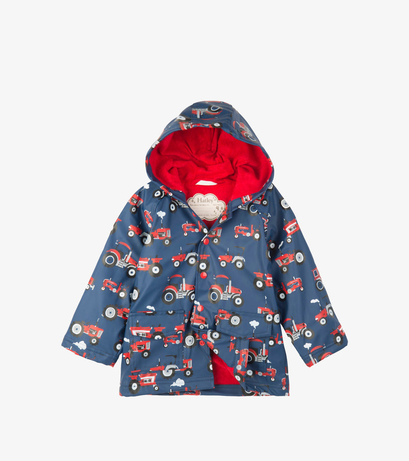 Hatley Boys Red Tractor Raincoat