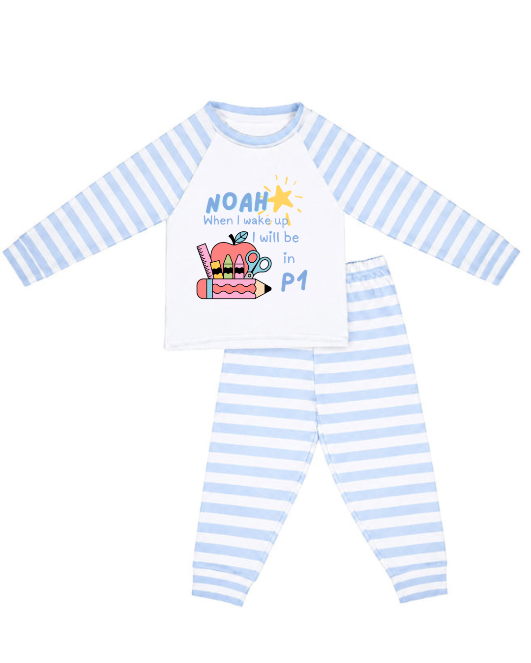 Back to School PJ’s-Choose Pink or Blue!