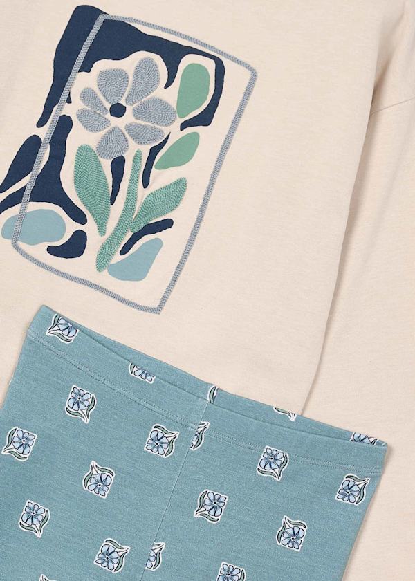 Mayoral Girls Duck Egg Blue Legging Set