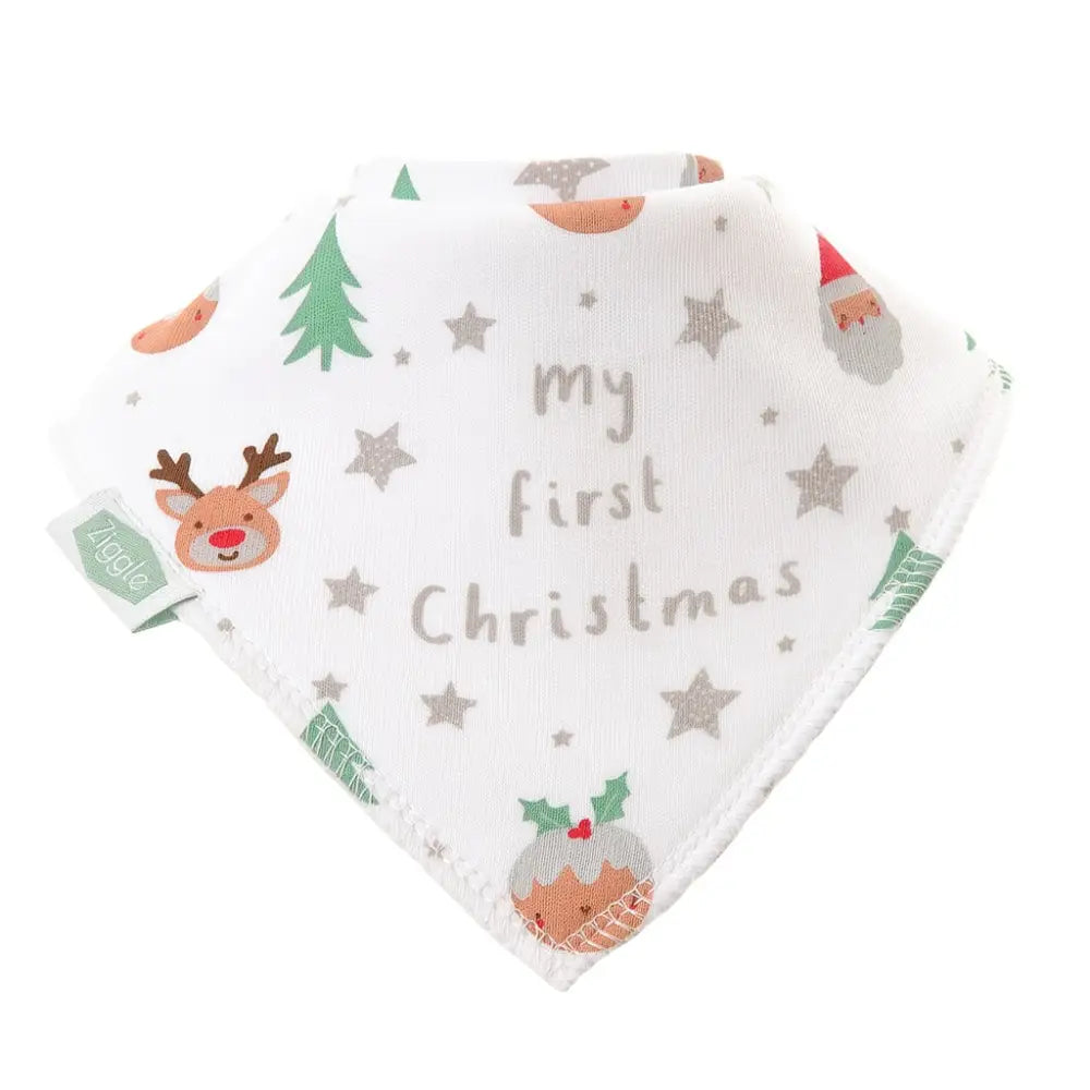 Ziggle My First Christmas Bib