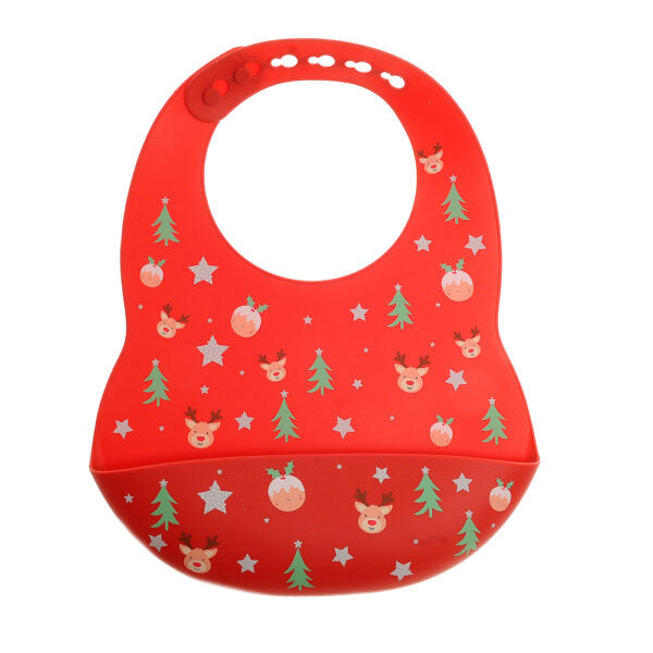 Ziggle Christmas Silicon Bib