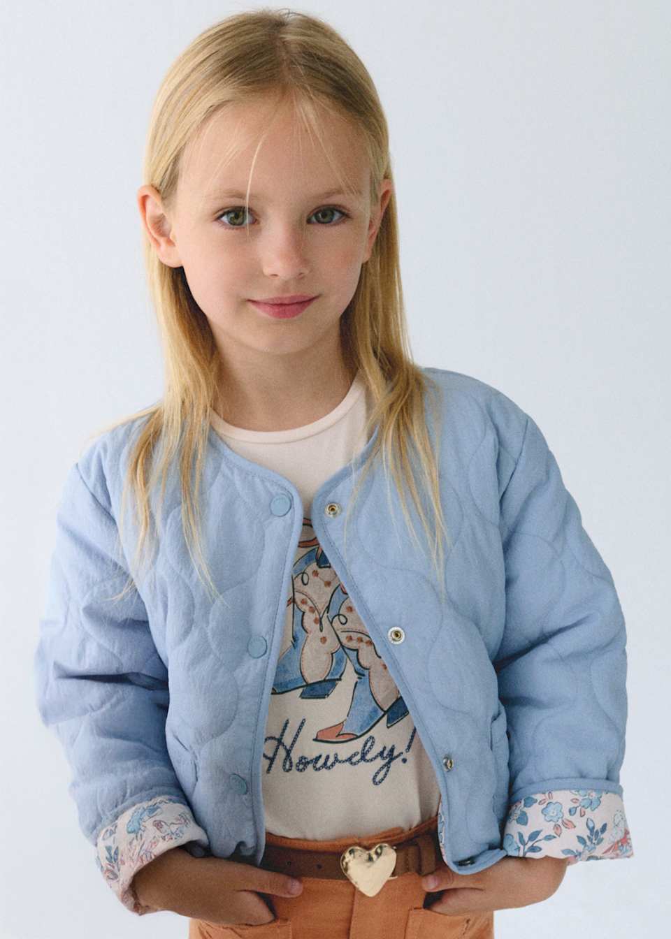 Mayoral Girls Blue Reversible Quilted Jacket 3452