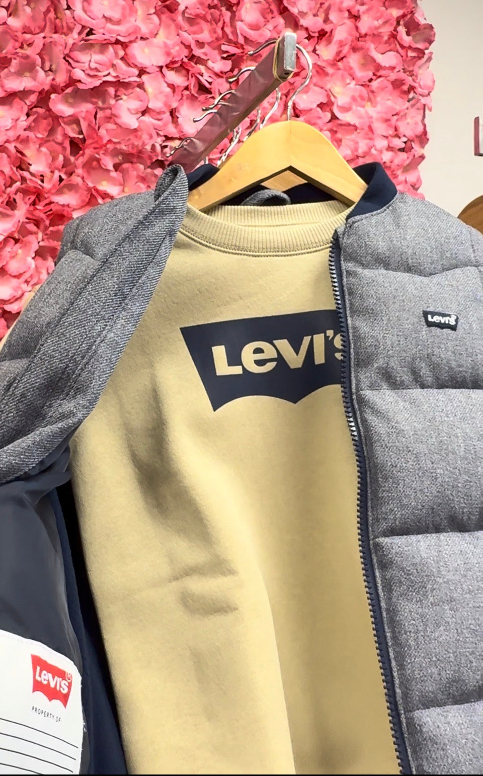 Levi’s Boys Navy Puffer Gilet