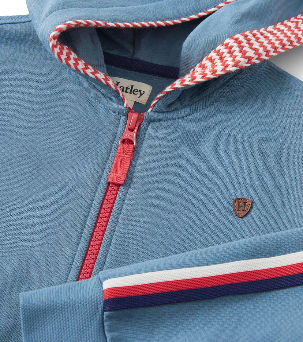 Hatley Boys Blue Zip Hoodie