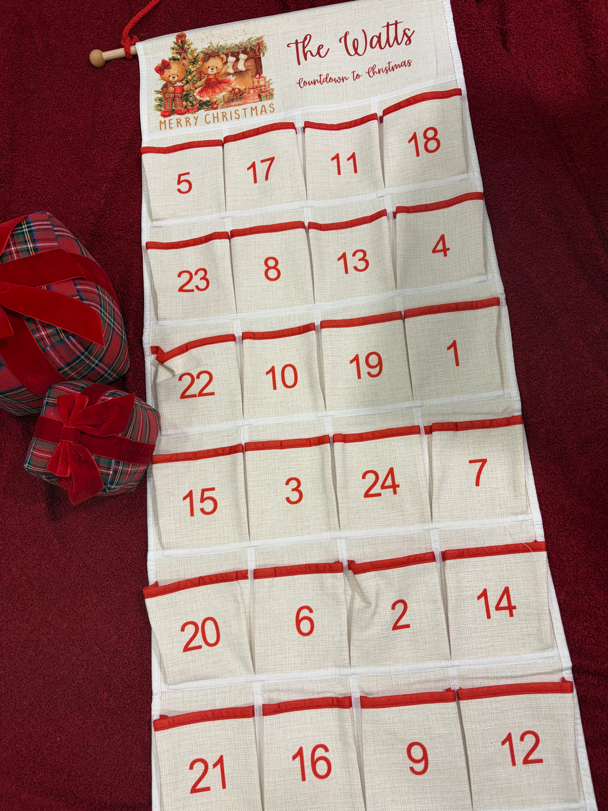 Personalised Reusable Advent Calendar