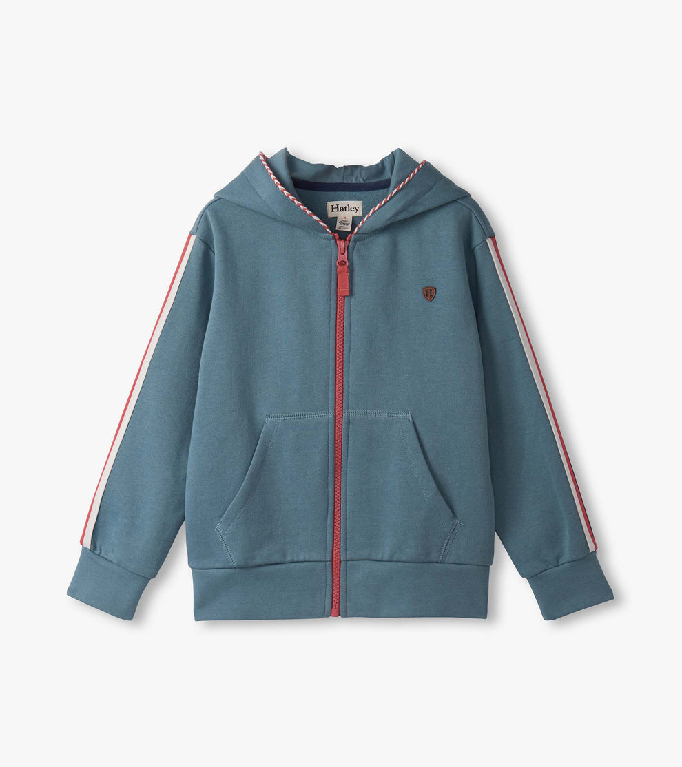 Hatley Boys Blue Zip Hoodie