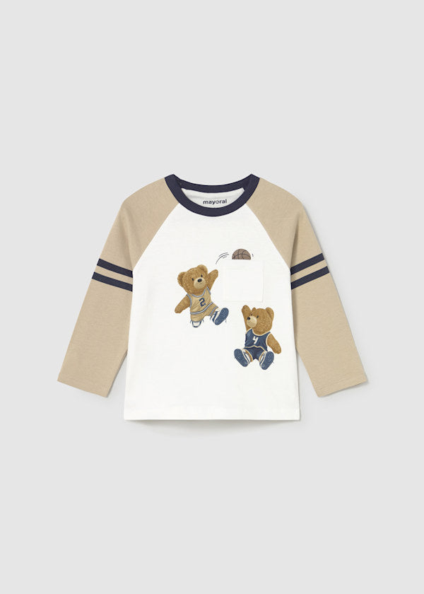 Mayoral Younger Boys Bear Varsity Top