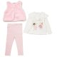 Girls Faux Fur Gilet ,Top & Sparkle Legging Set.