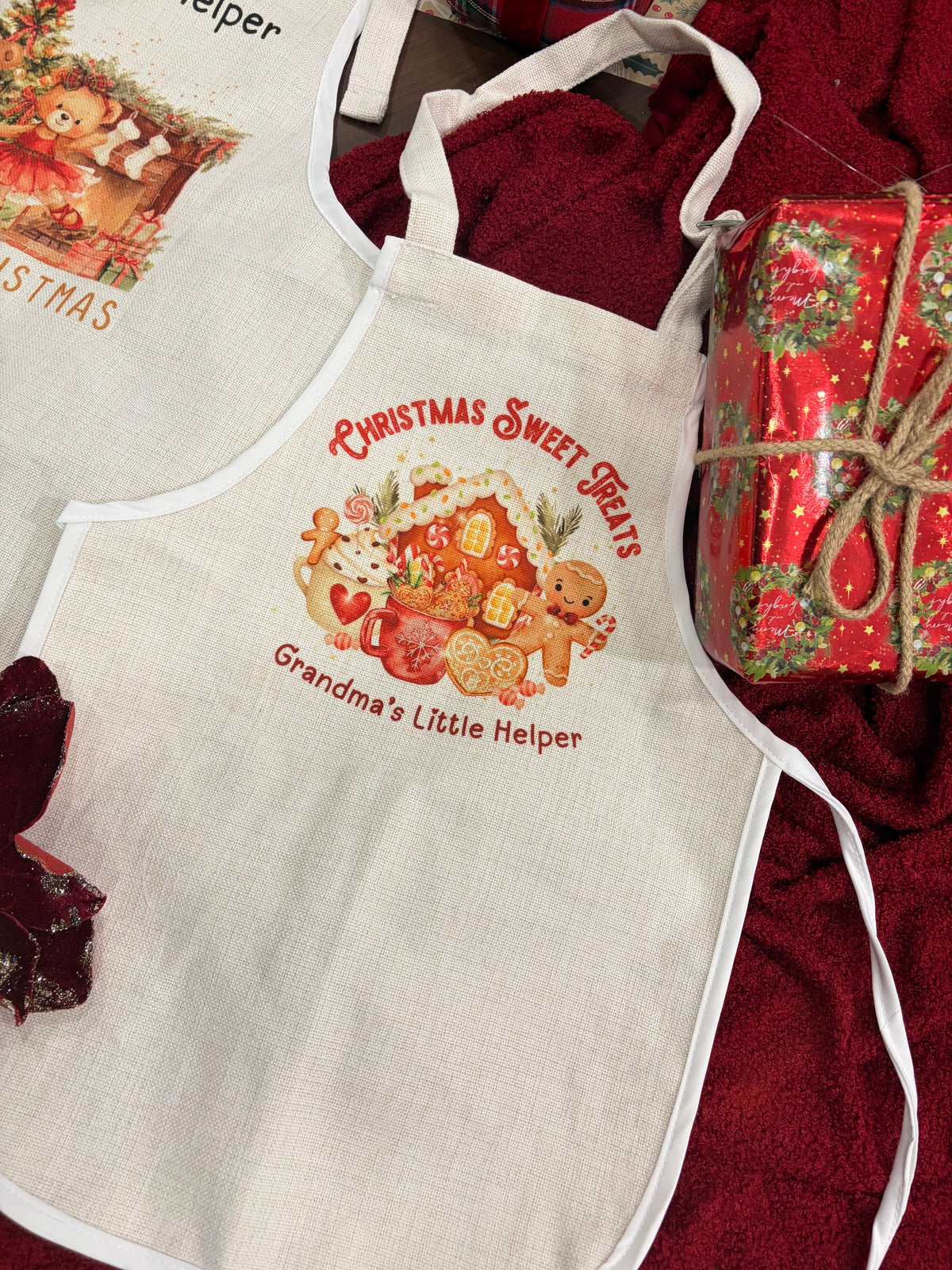 Personalised Childs Christmas Apron