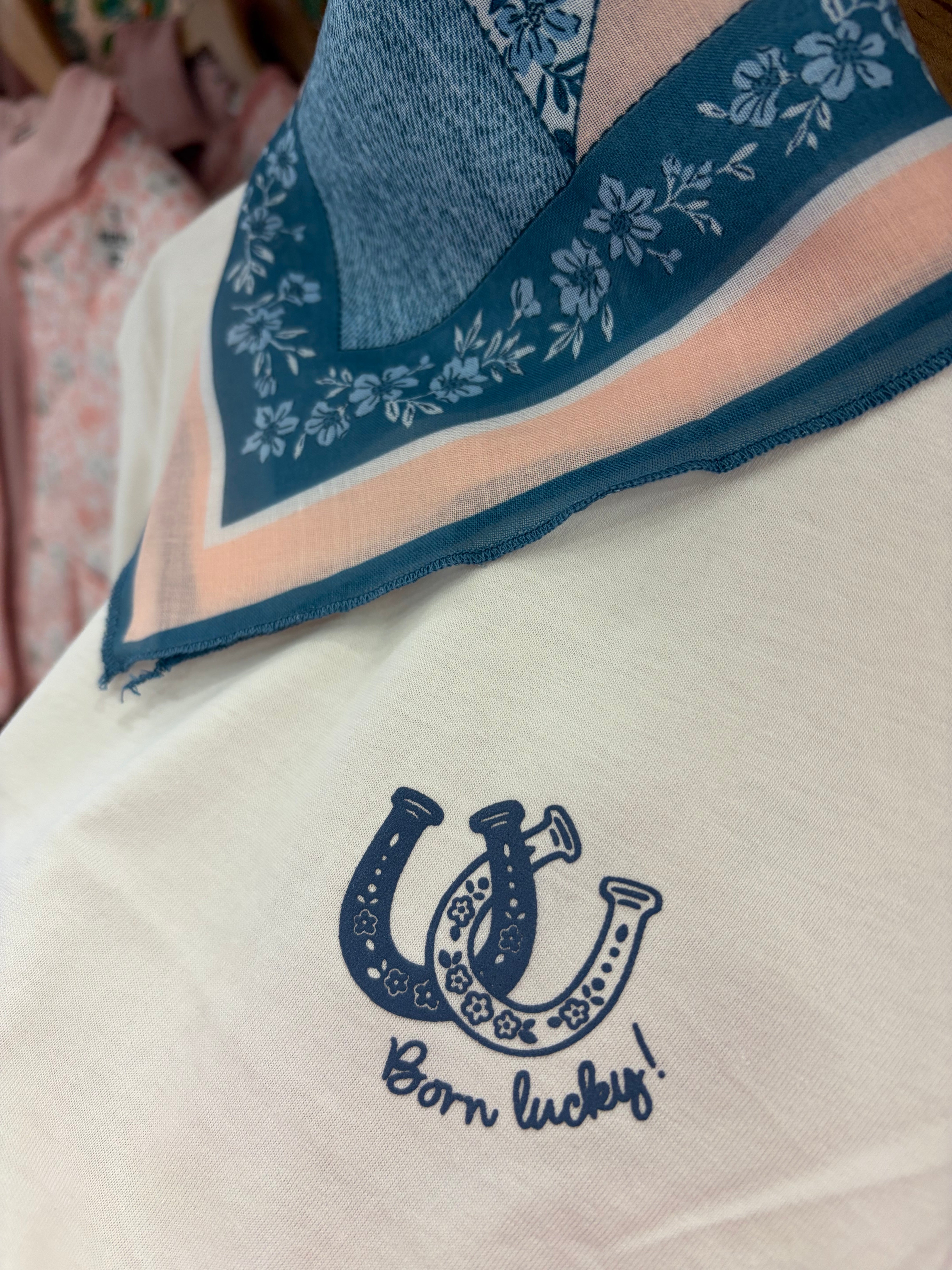 Mayoral Girls Peach Short Sleeved T-Shirt and Scarf Set 3009