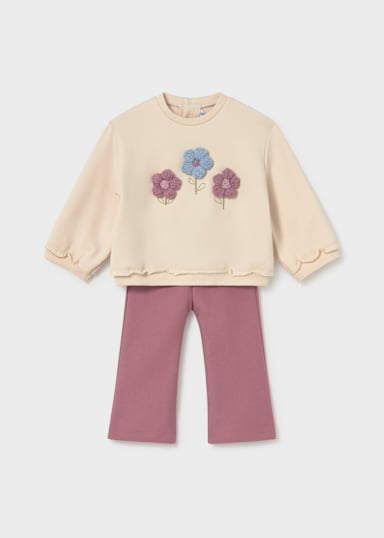 Mayoral Younger Girls Violet Flare Outfit