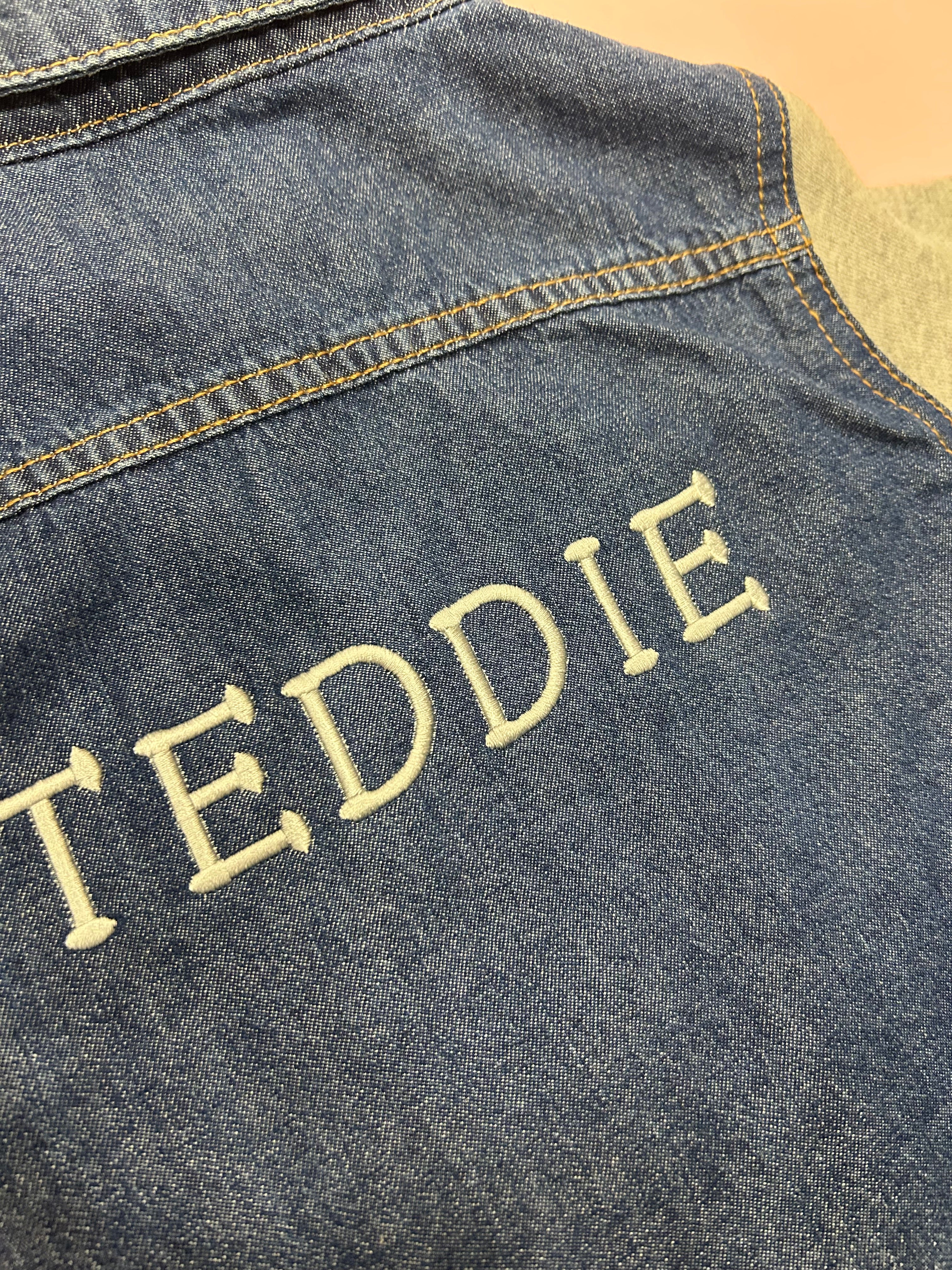 *NEW* Boys Personalised Hooded Denim Jacket