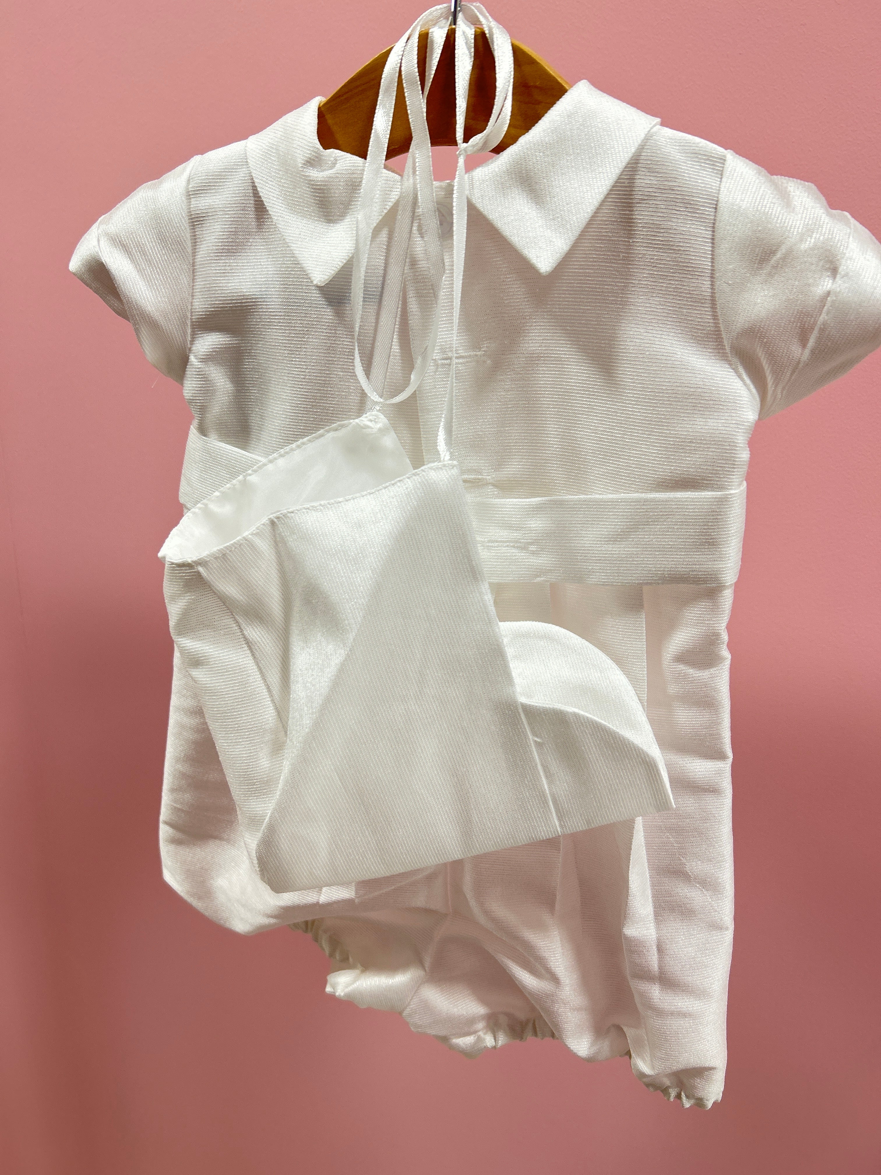 Baby Boy Christening Romper