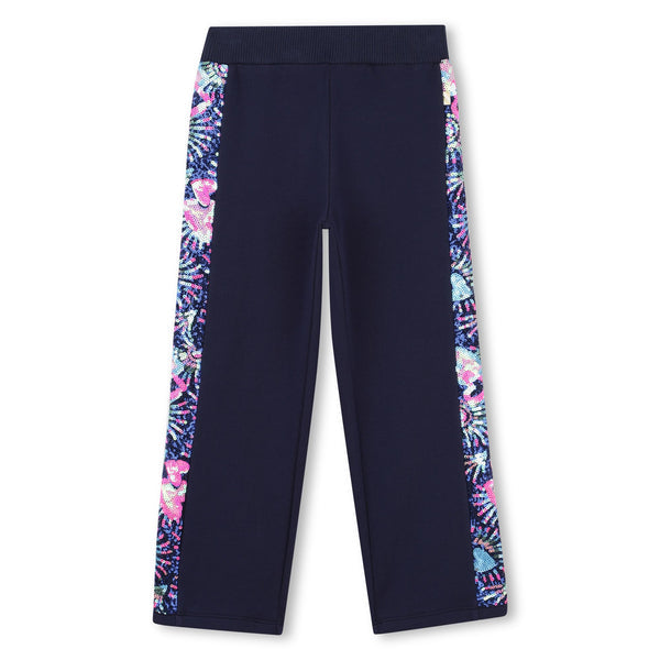 Billieblush Girls Navy Sequin Joggers ZU21592