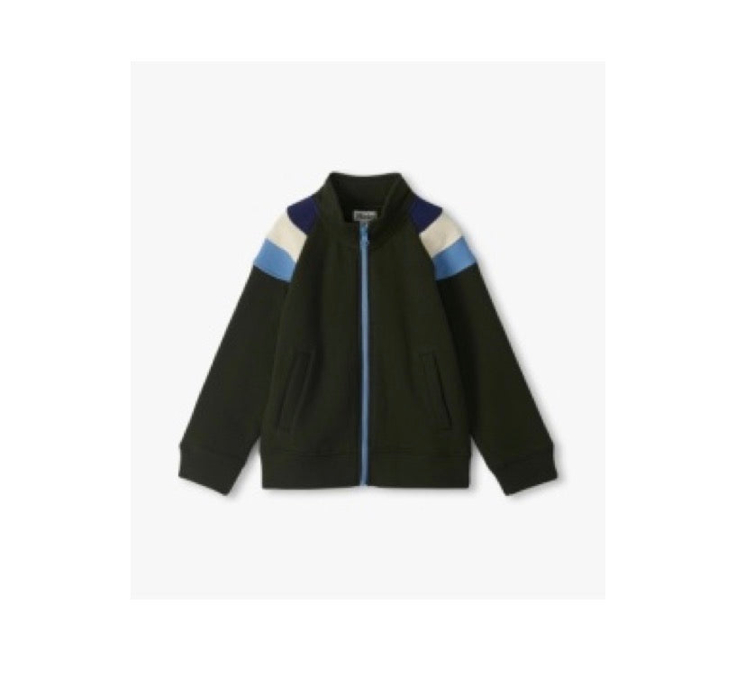 Hatley Boys Green Tracksuit Top